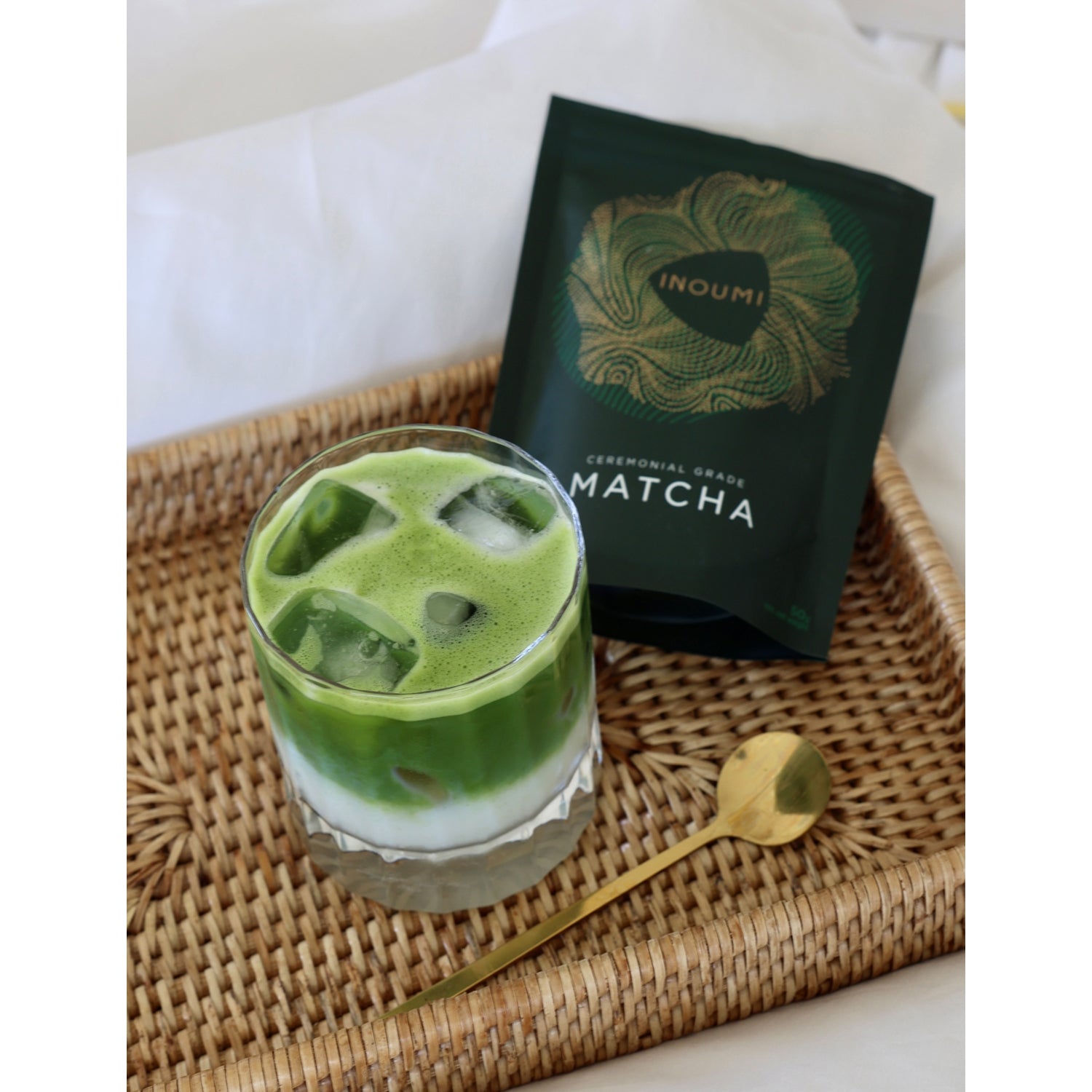 Inoumi ceremonial grade matcha powder pouch 50g - British product
