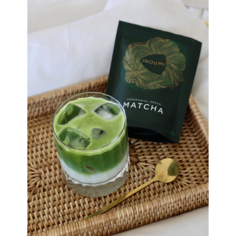 Inoumi ceremonial grade matcha powder pouch 50g - British product