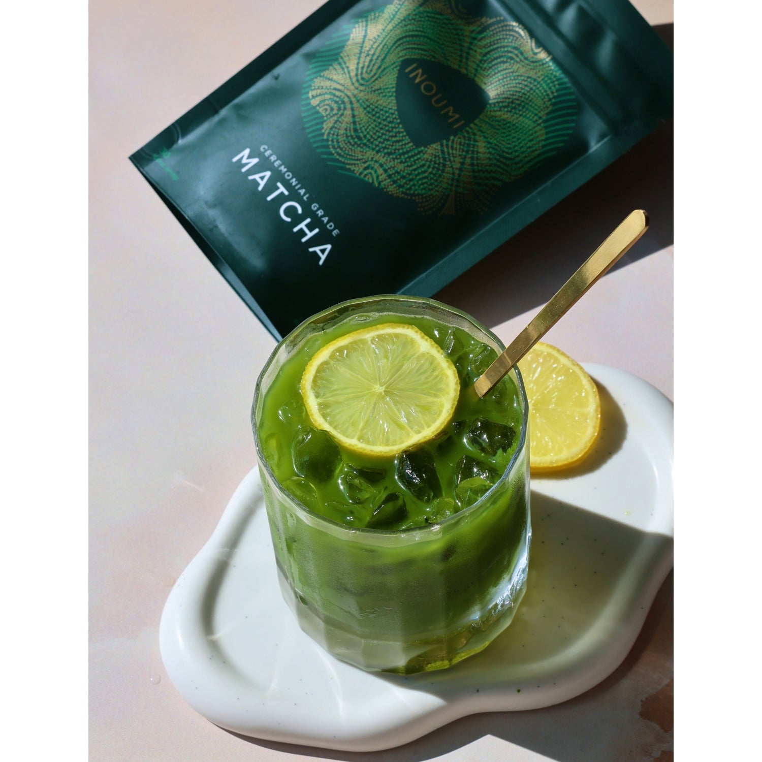 Inoumi ceremonial grade matcha powder pouch 50g - British product