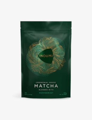 Inoumi ceremonial grade matcha powder with peppermint 50g (British brand)