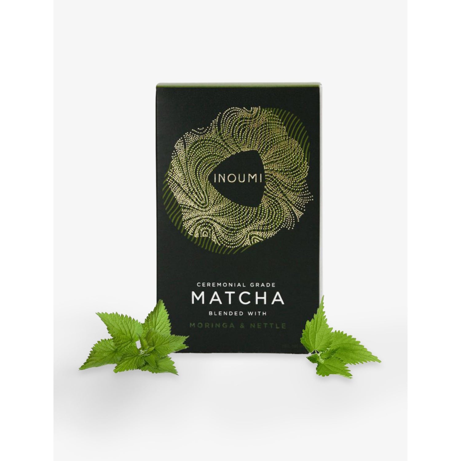 Inoumi ceremonial grade matcha moringa nettle 10 sachets 15g - British product
