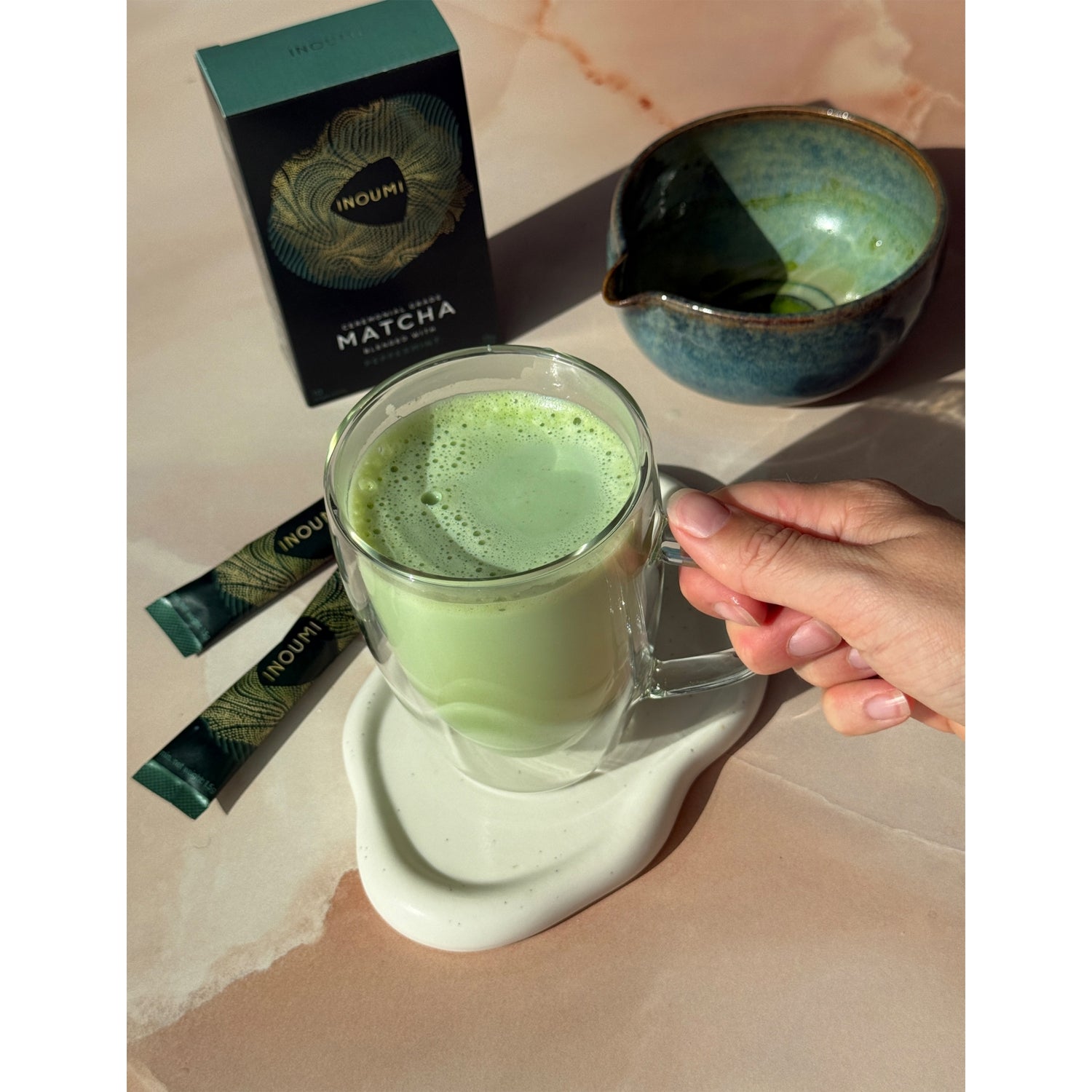 INOUMI matcha peppermint 10 sachets 15g (British brand)