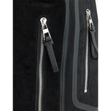 Loewe Flex Roll Top canvas suede backpack imported from the UK