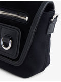 Loewe Mini Flex Messenger canvas suede shoulder bag 14cm (British brand)