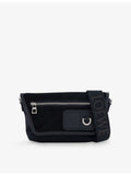 Loewe Mini Flex Messenger canvas suede shoulder bag 14cm (British brand)