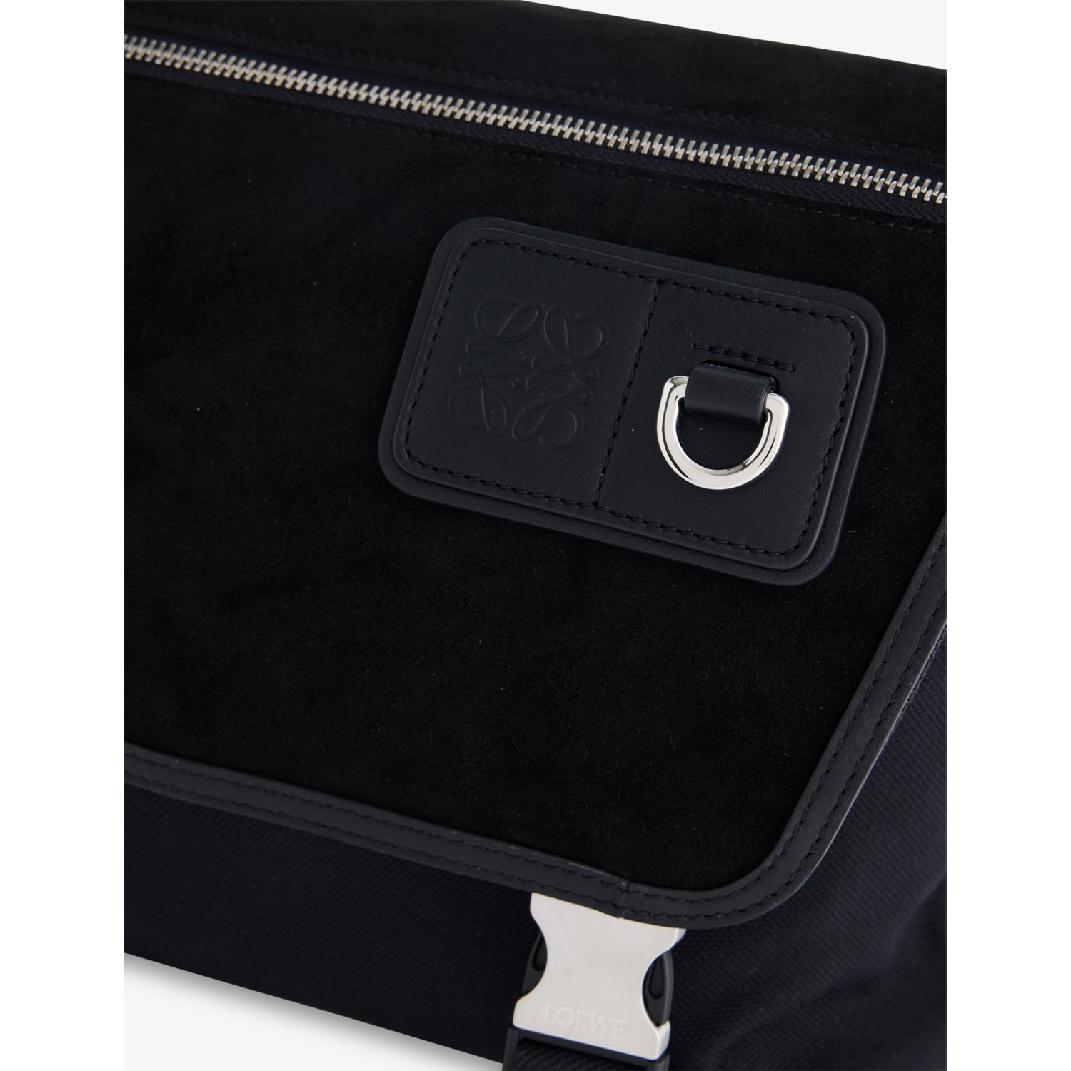 Loewe Flex Messenger medium shoulder bag in canvas and suede, UK version