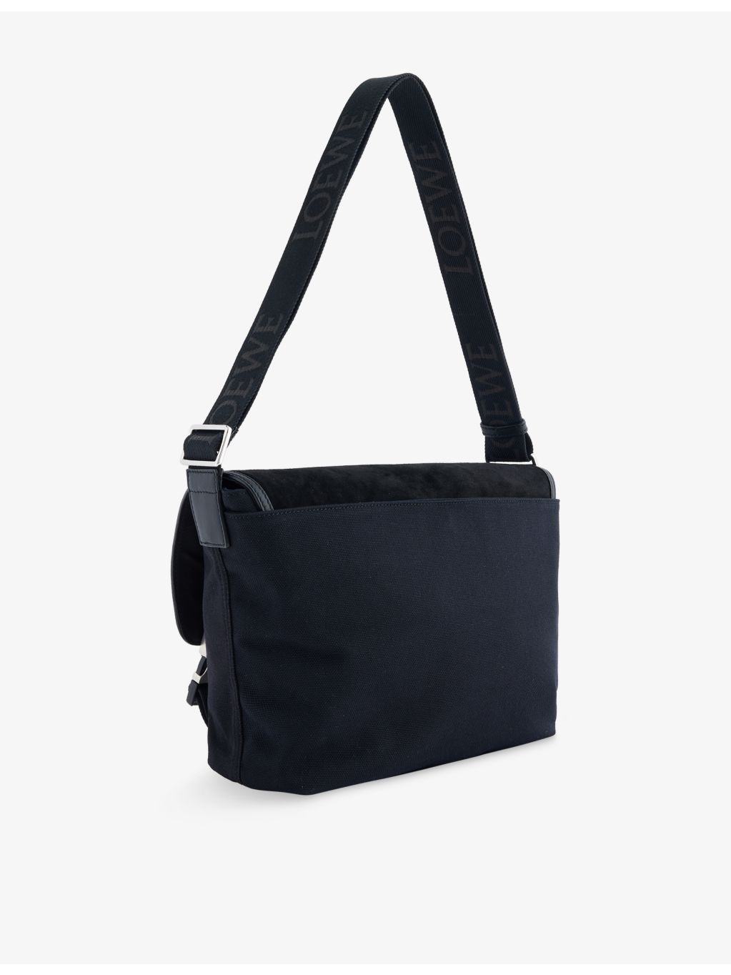 Loewe Flex Messenger medium shoulder bag in canvas and suede, UK version