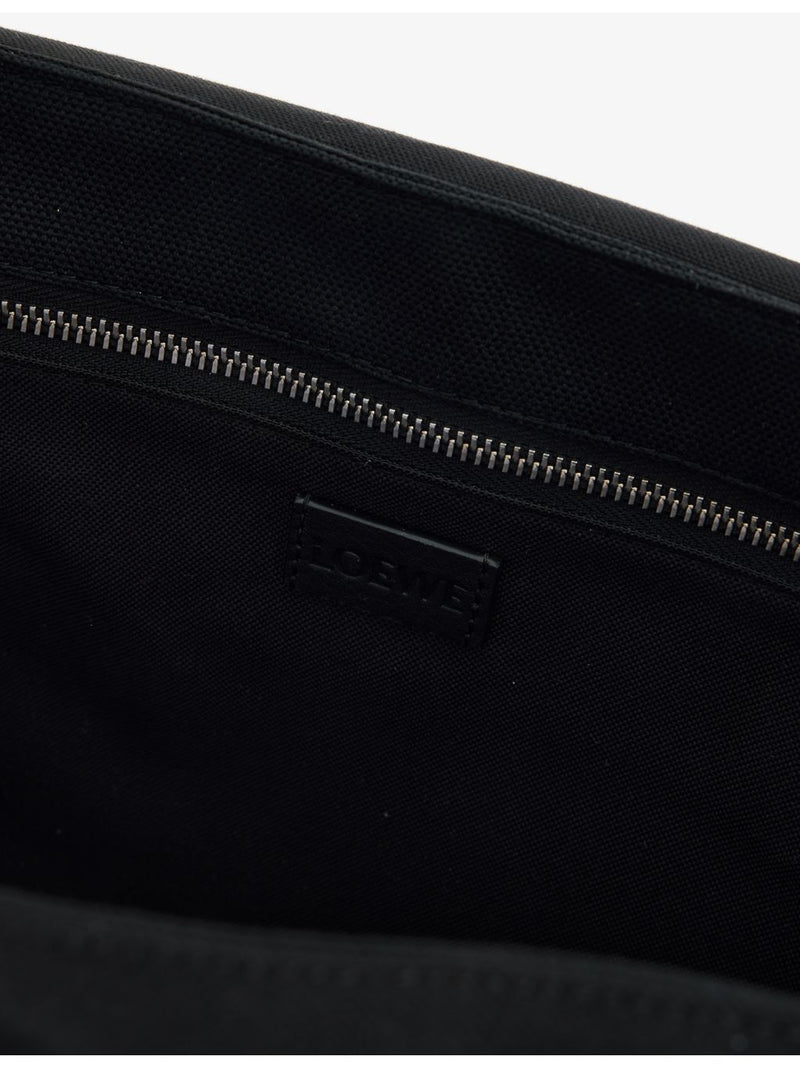 Loewe Flex Messenger medium shoulder bag in canvas and suede, UK version