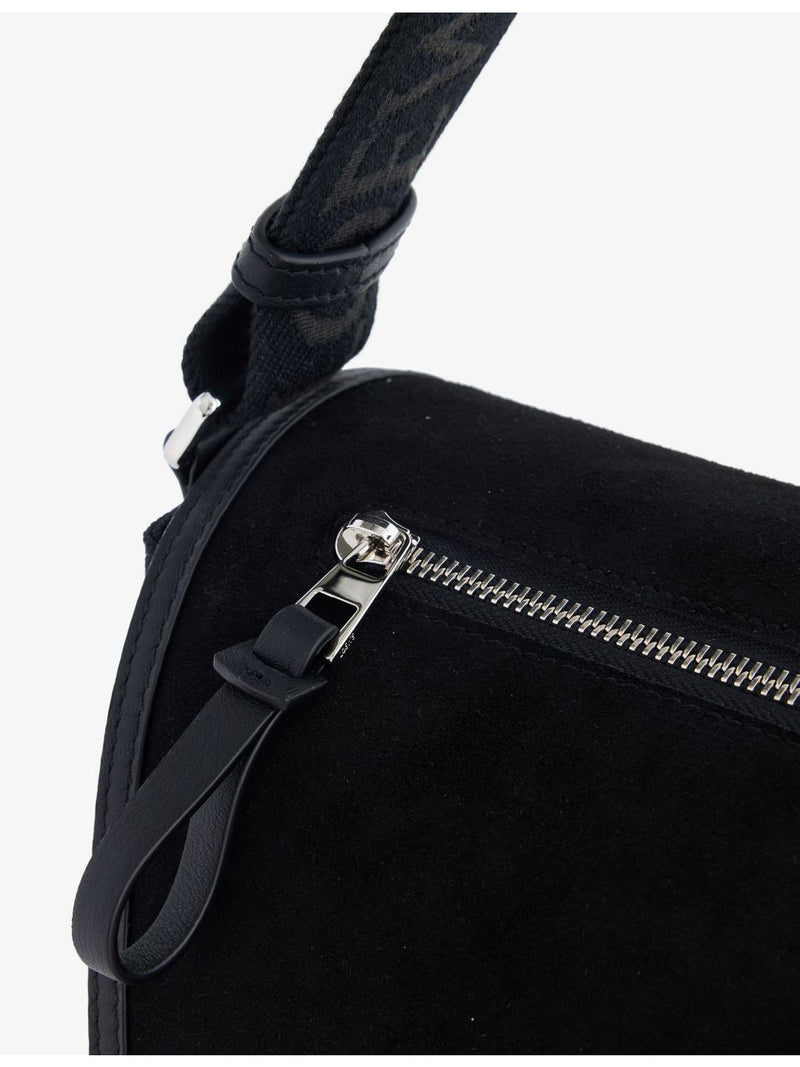 Loewe Flex Messenger medium shoulder bag in canvas and suede, UK version