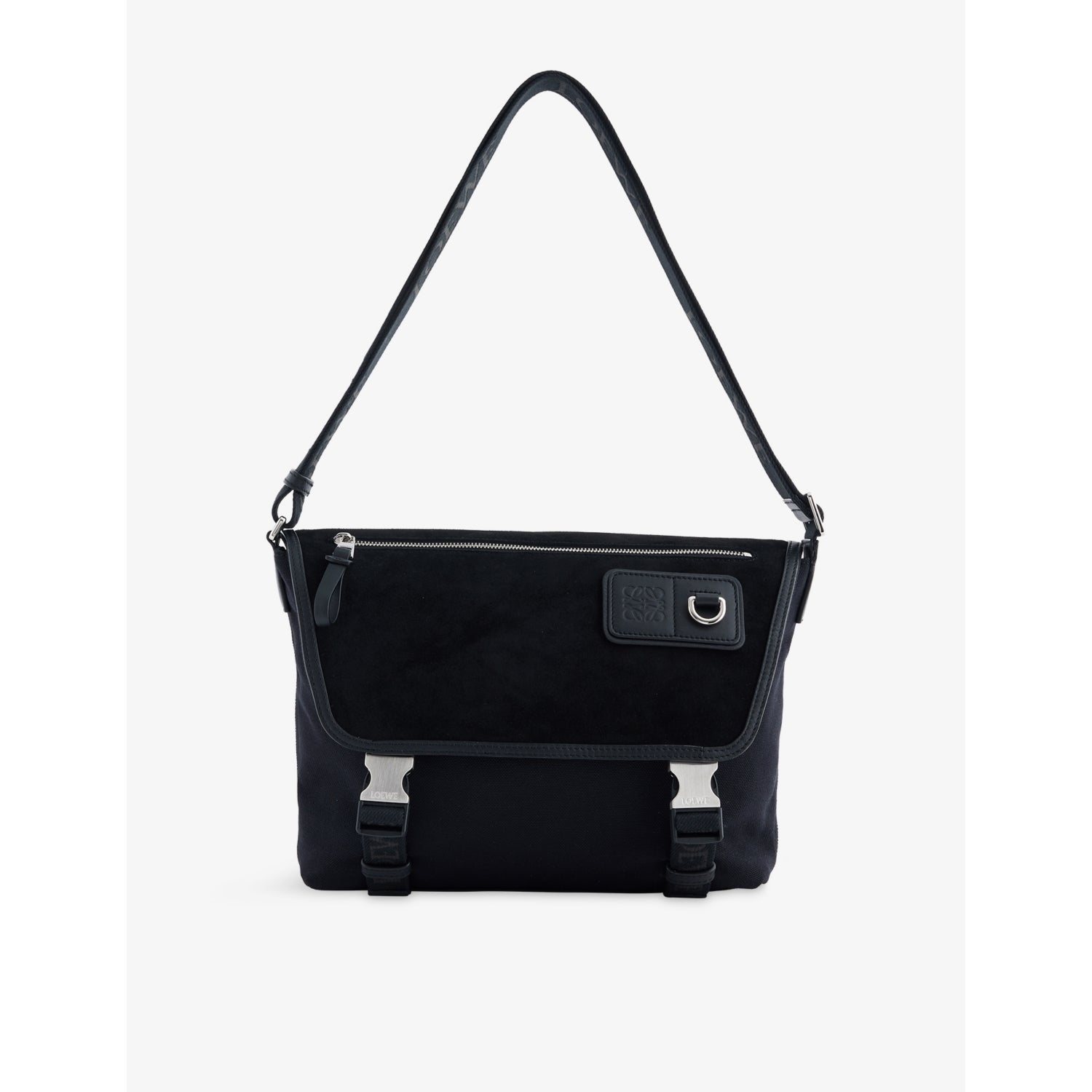 Loewe Flex Messenger medium shoulder bag in canvas and suede, UK version