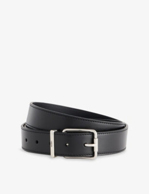 Loewe Engraved-Logo Leather Belt 105cm