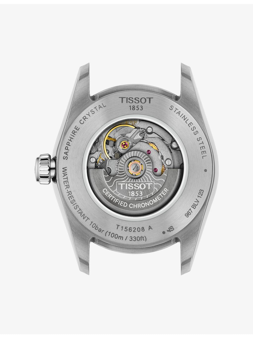 Tissot automatic watch ice blue dial 30mm, imported from the UK
