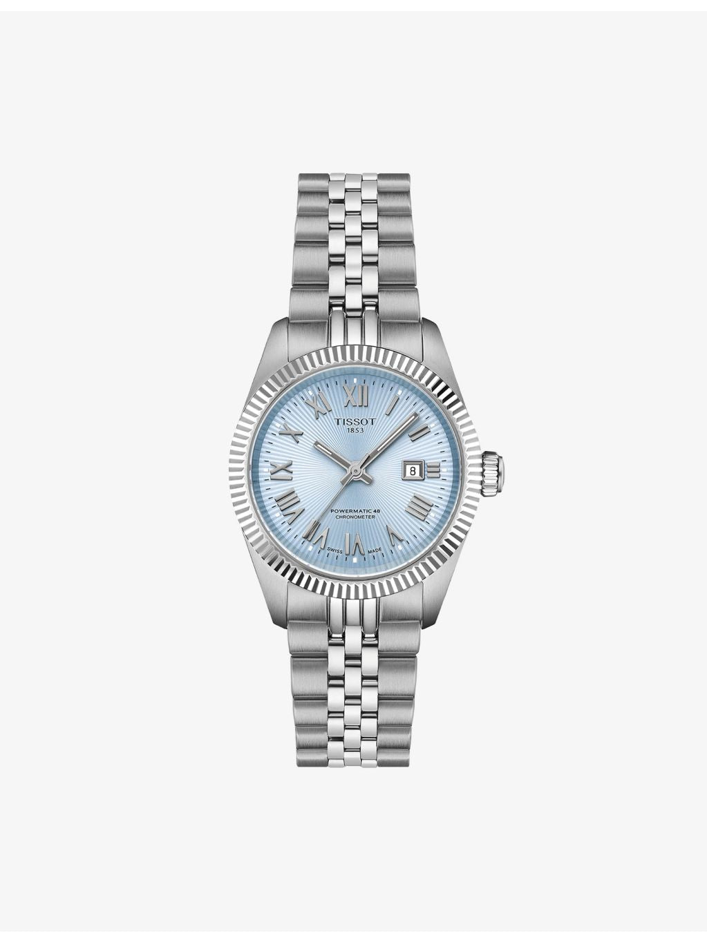 Tissot automatic watch ice blue dial 30mm, imported from the UK