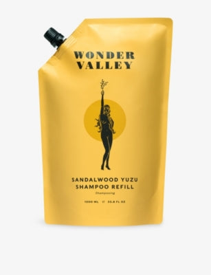 Wonder Valley sandalwood yuzu shampoo refill 1L, imported from the UK