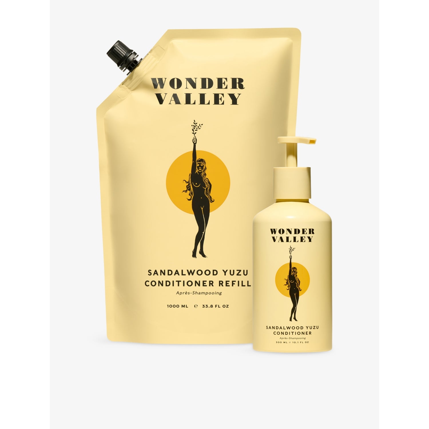 Wonder Valley Sandalwood Yuzu conditioner refill 1L, imported from the UK