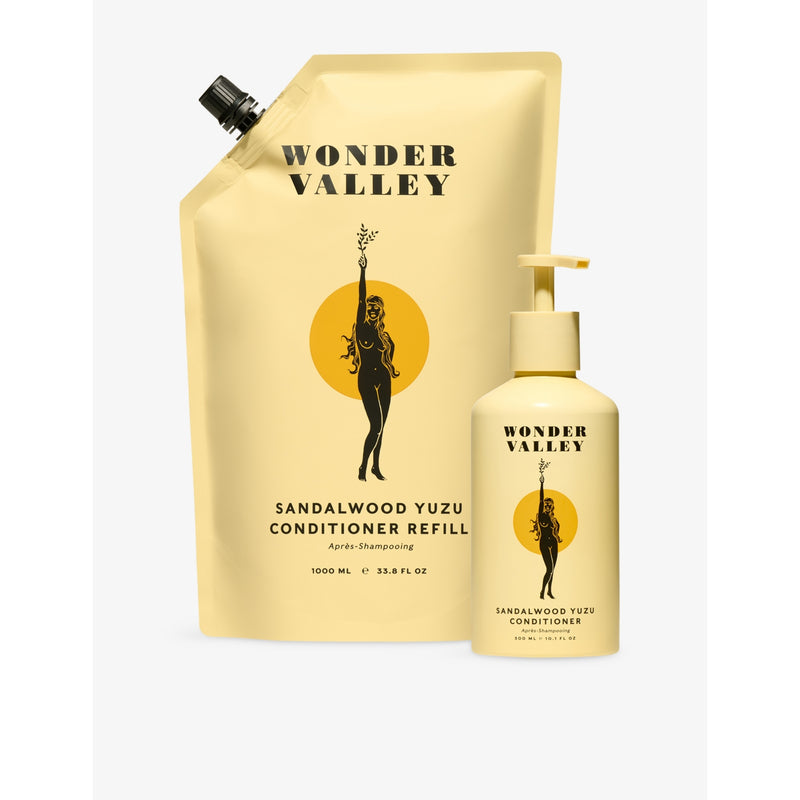 Wonder Valley Sandalwood Yuzu conditioner refill 1L, imported from the UK