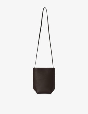 N/S Park Crossbody Leather Bag - Deep Brown Ans