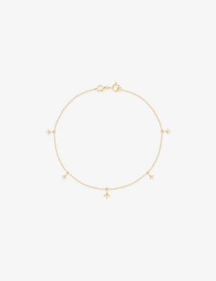 Astrid & Miyu Cosmic Star 14ct Yellow-Gold Charm Bracelet