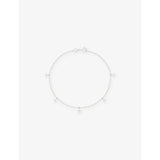 Cosmic Star 14ct White-Gold Charm Bracelet - 16.5CM