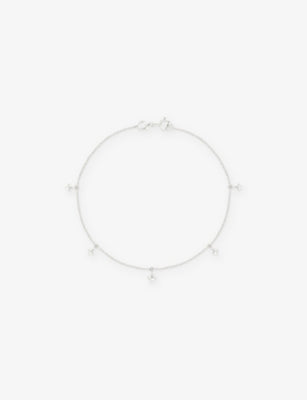 Astrid & Miyu Cosmic Star 14ct White Gold Charm Bracelet