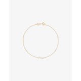 Cluster 14ct Yellow Gold And Lab-Grown Diamond Bracelet - 16.5CM