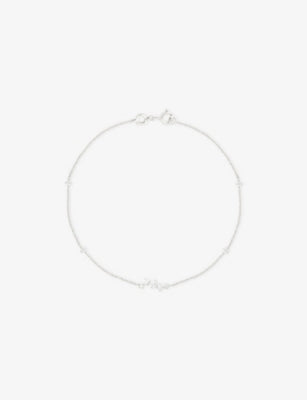 Astrid & Miyu Cluster 14ct White-Gold And Lab-Grown Diamond Bracelet