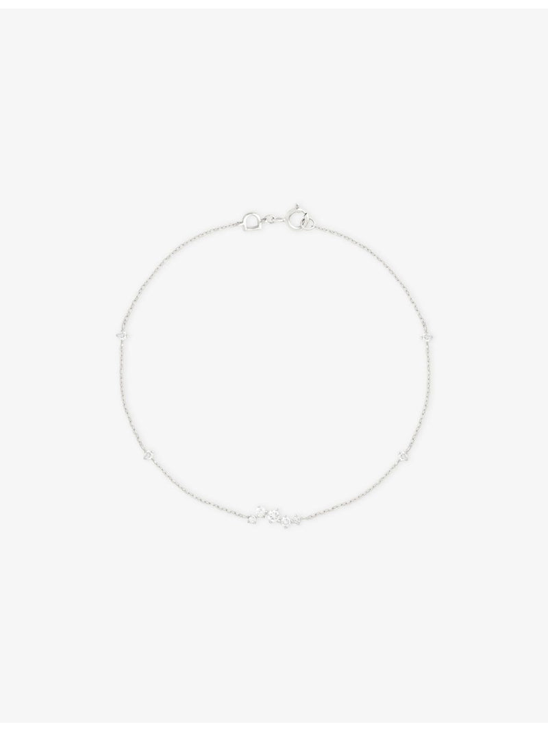 Astrid & Miyu lab-grown diamond white gold bracelet, imported from the UK