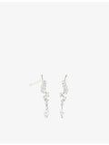 Astrid & Miyu white-gold lab-grown diamond stud earrings, imported from the UK