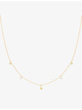 Astrid & Miyu 14ct gold lab-grown diamond necklace, imported from the UK