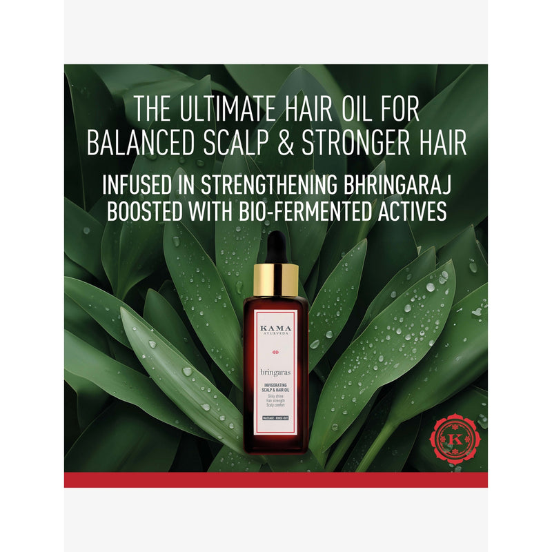 Kama Ayurveda Bringaras scalp and hair oil 100ml, imported from the UK
