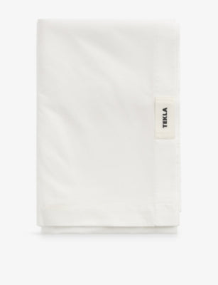 Tekla cotton percale flat sheet 260x260cm King, UK version