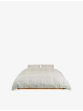 Tekla percale striped double cotton duvet cover, imported from the UK