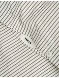 Tekla percale striped double cotton duvet cover, imported from the UK