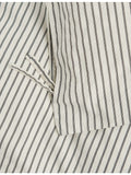 Tekla percale striped double cotton duvet cover, imported from the UK