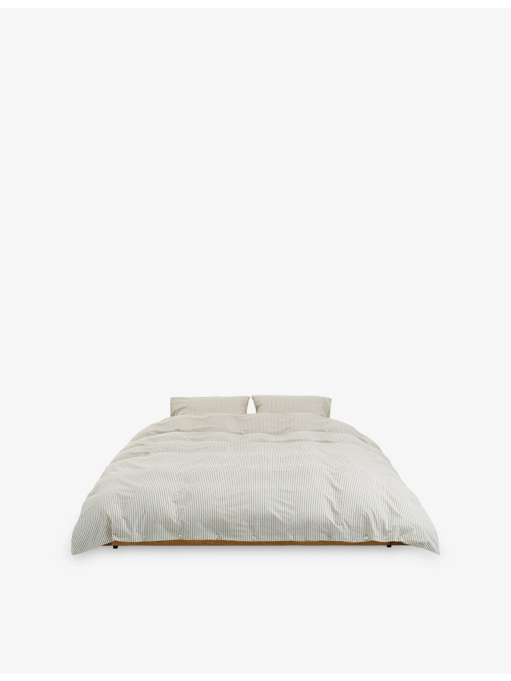 Tekla striped percale duvet cover king size, imported from the UK