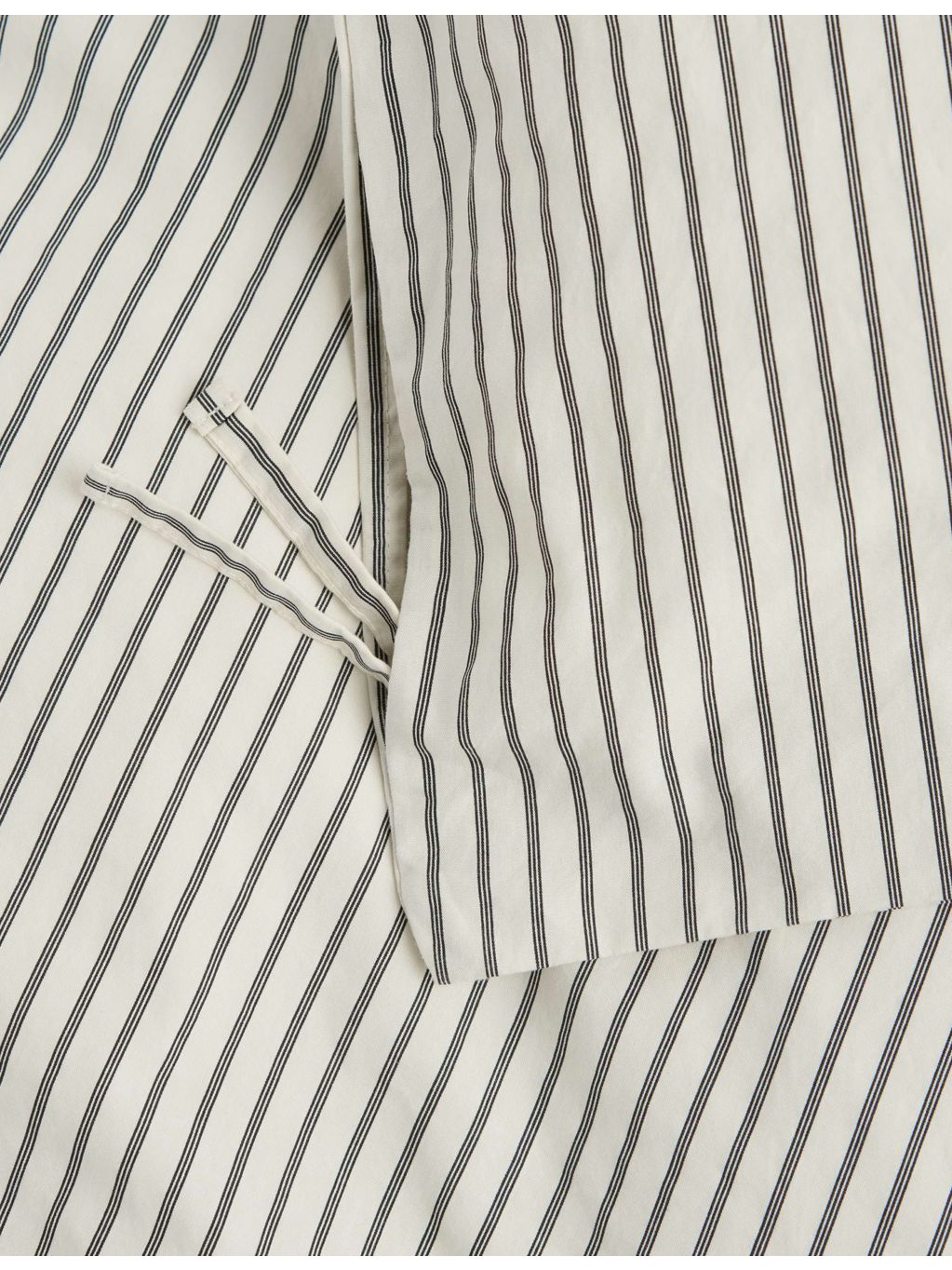 Tekla striped percale duvet cover king size, imported from the UK