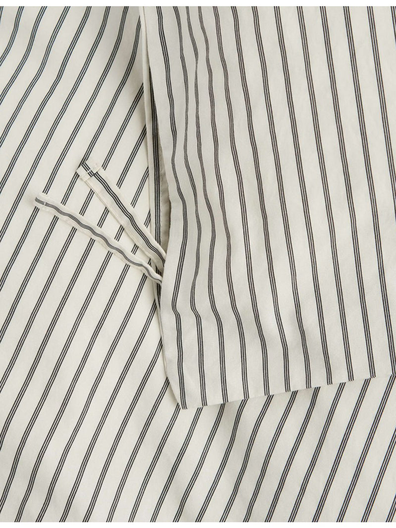 Tekla striped percale duvet cover king size, imported from the UK
