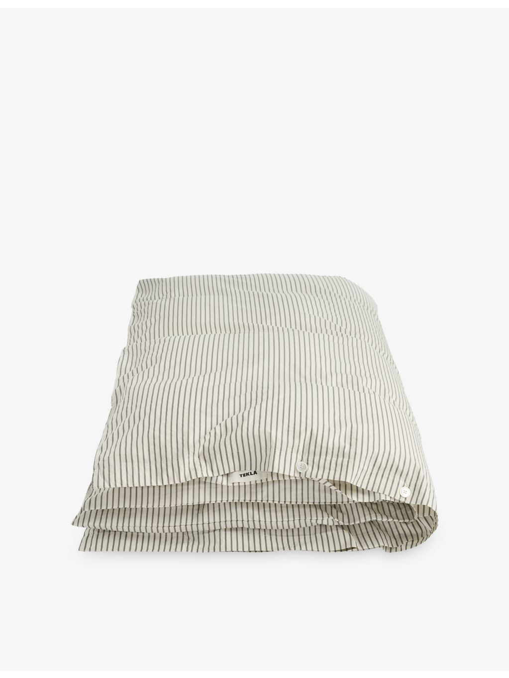 Tekla striped percale duvet cover king size, imported from the UK