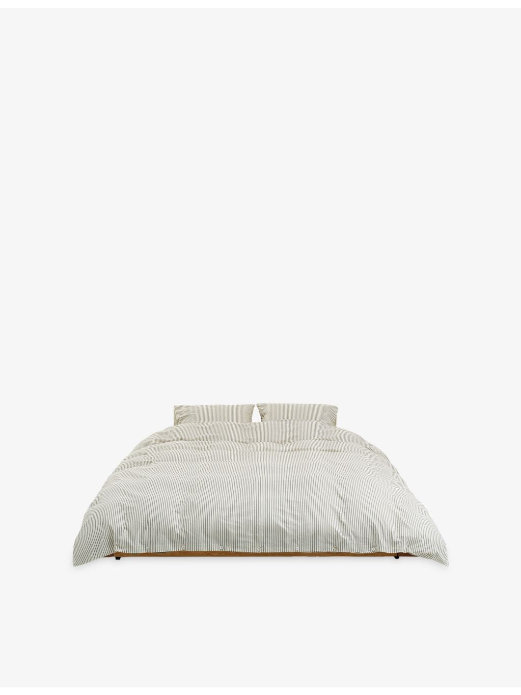 Tekla percale striped super-king duvet cover (British brand)