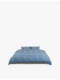 Tekla percale checked double duvet cover 200cm (British brand)