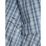 Tekla checked percale duvet cover king size, UK version