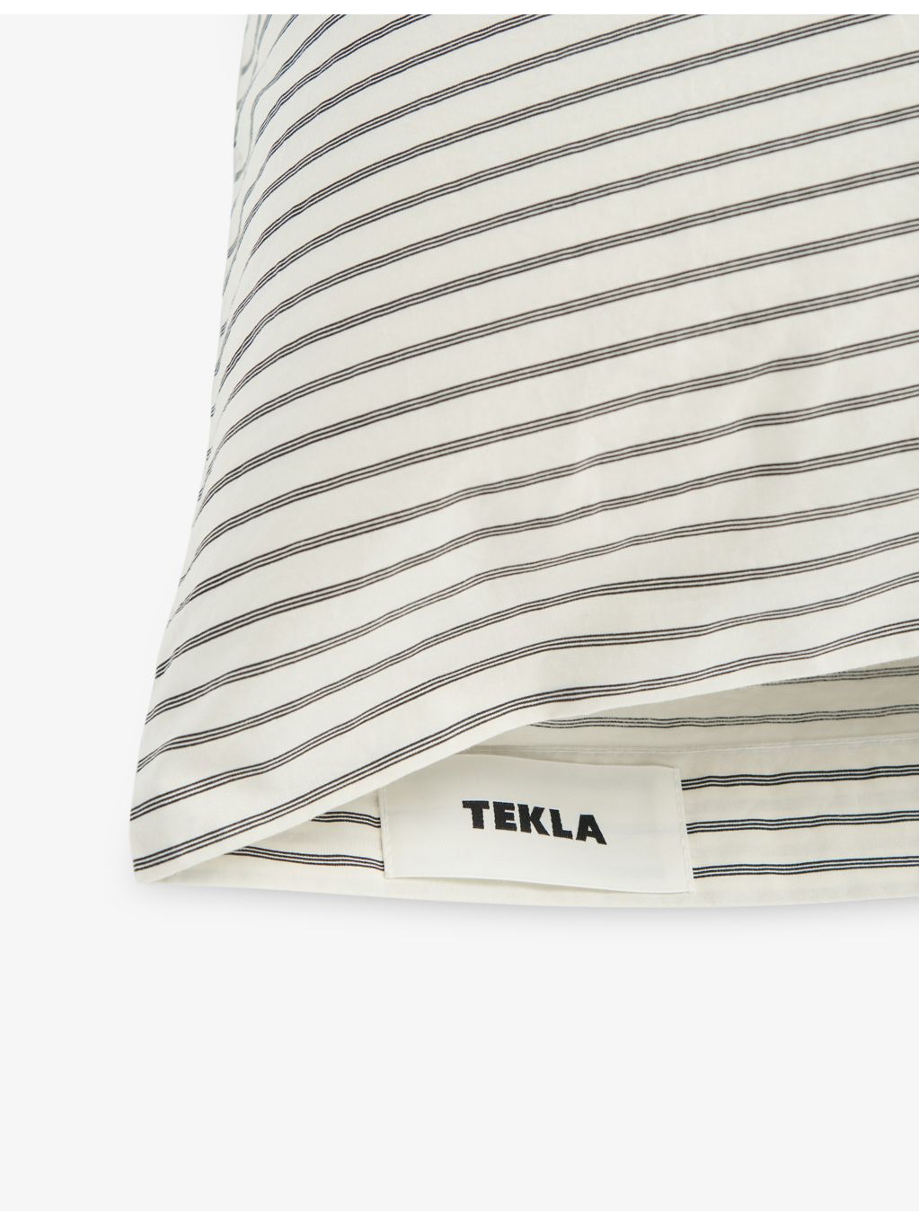 Tekla percale striped cotton pillowcase standard, UK version