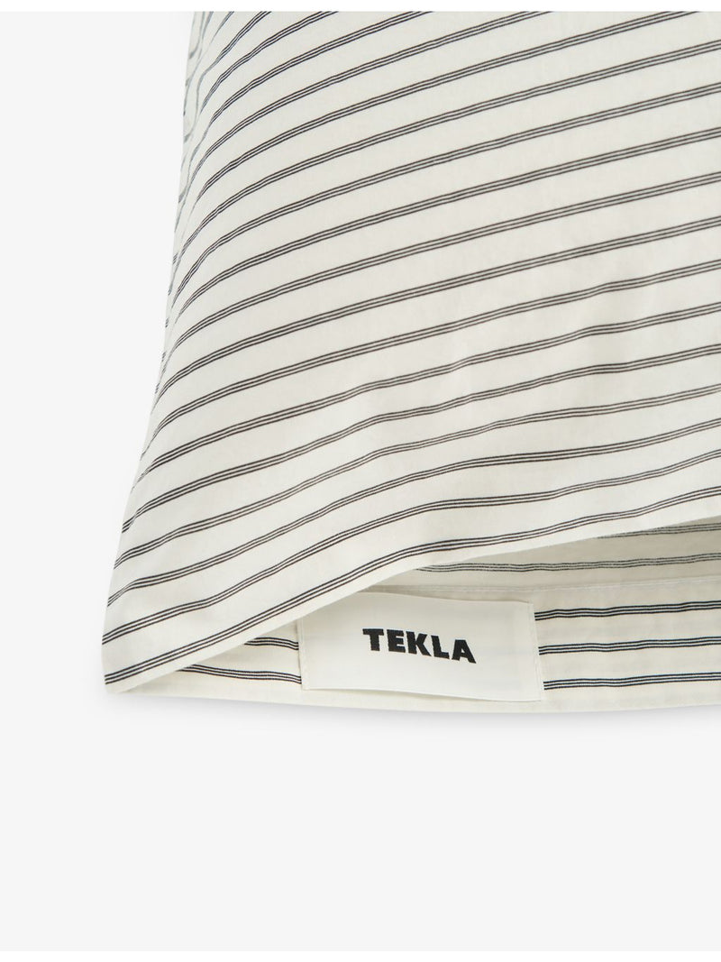 Tekla percale striped cotton pillowcase standard, UK version