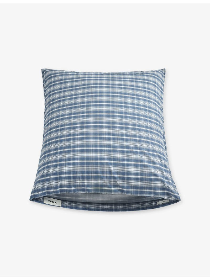 Tekla cotton checked pillowcase standard size (British brand)