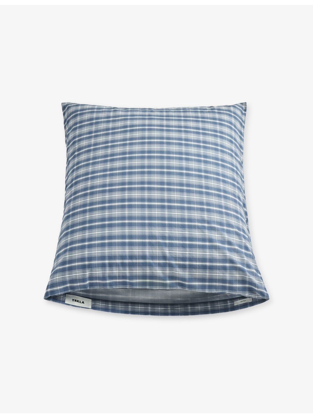 Tekla cotton checked pillowcase standard size (British brand)