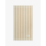 Striped Terry Cotton Beach Towel - Almond Stripes
