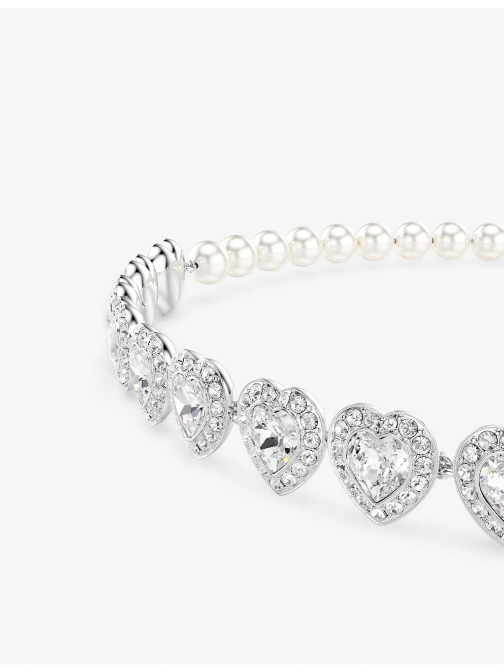 Swarovski Ariana Grande crystal choker necklace rhodium-plated (British brand)
