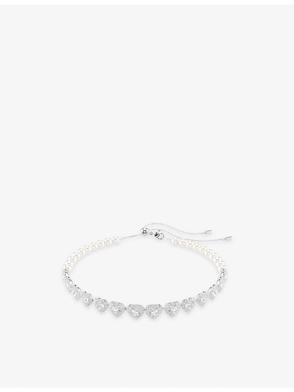 Swarovski Ariana Grande crystal choker necklace rhodium-plated (British brand)