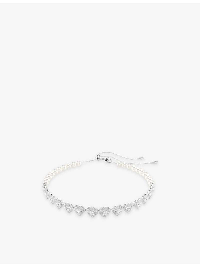 Swarovski Ariana Grande crystal choker necklace rhodium-plated (British brand)