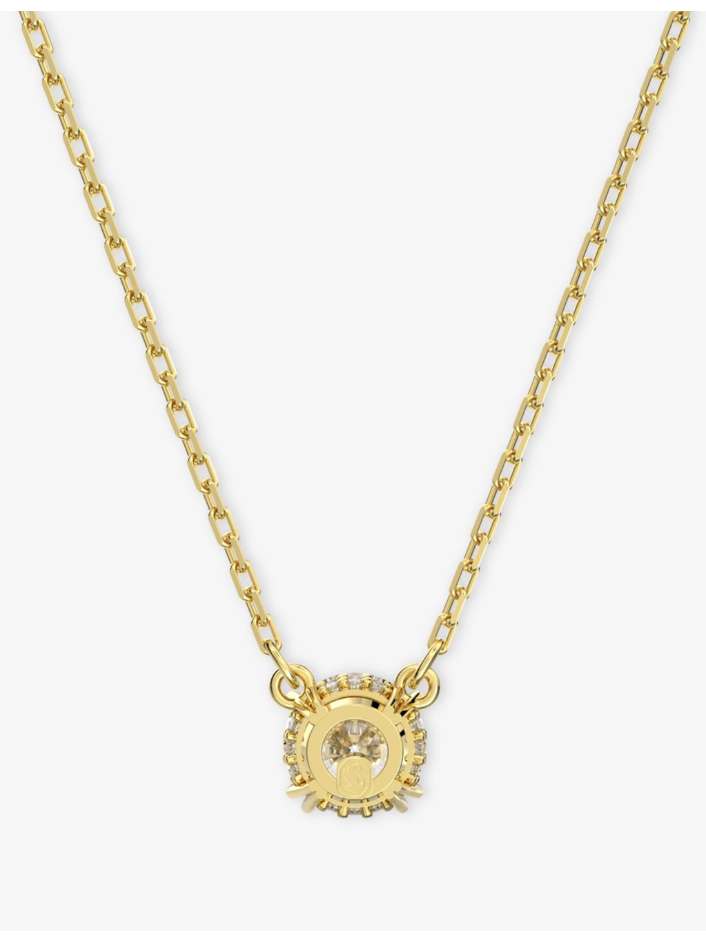Swarovski Stilla 18ct yellow-gold plated crystal pendant necklace, UK version